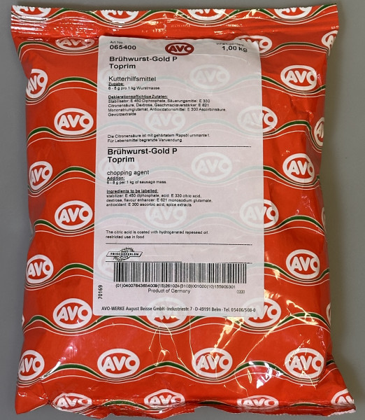 AVO Brühwurst-Gold P Toprim Kutterhilfsmittel